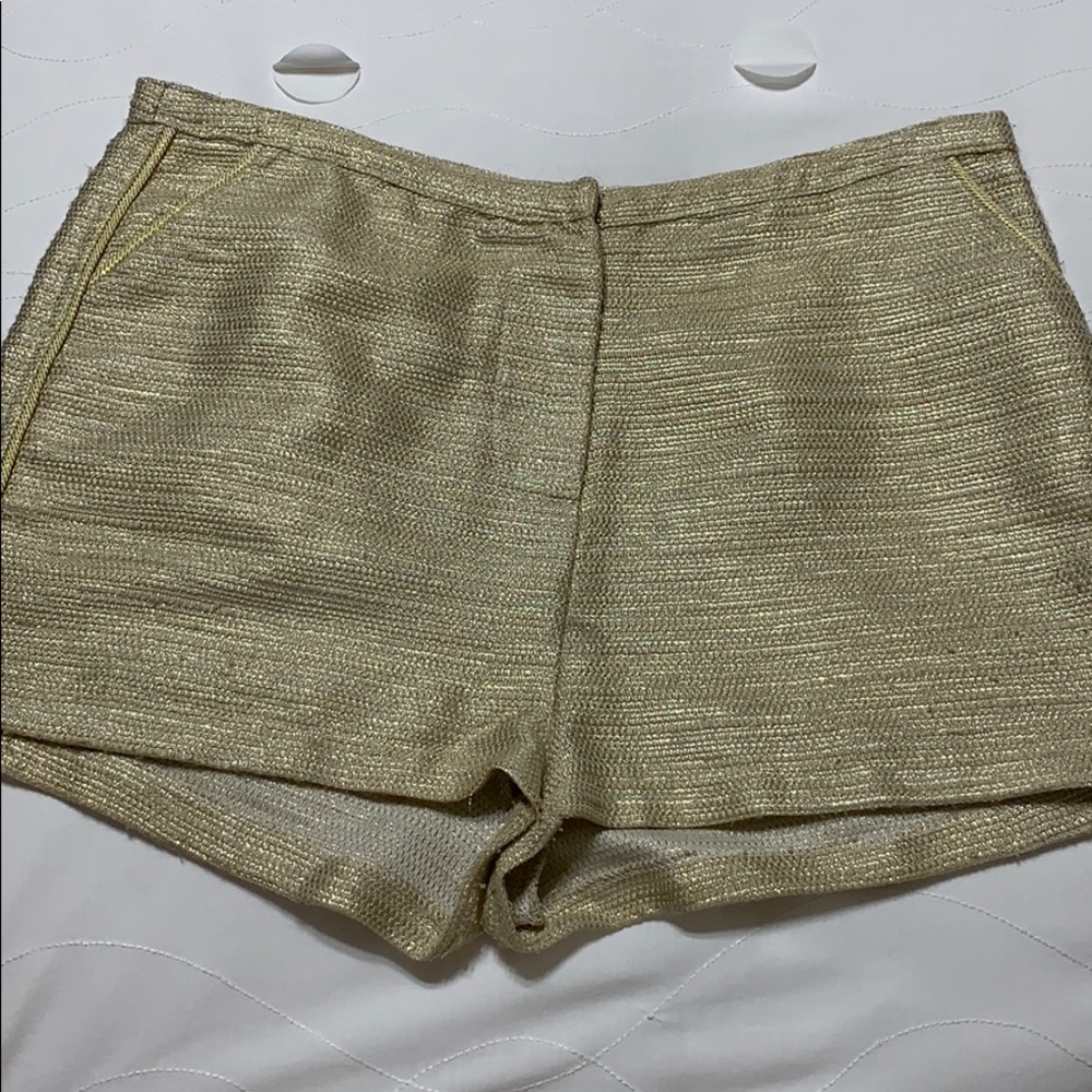 Gold/Silver cream shorts
